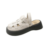 Breakj Bottom Bag Head Slippers Women 2025 Spring And Summer New Fashion Two-Hole Shoes Casual Lazy Half