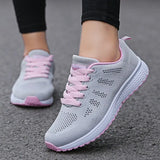 Women Summer Flat Women Shoes Breathable Light Woman Sneaker Outdoor Vulcanize Shoes Large Size Ladies Casual