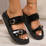 Breakj Summer With Buckle With Soft Bottom Comfortable Fashion Beach Cool Slippers Women Outside The