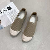 Breakj Foot Pedal Lazy Shoes Female Spring And Summer New Korean Version Of Flying Woven Single Shoes Comfortable Flat Casual Women's