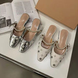 Breakj New Square Head High Heels Fashion New Chinese Temperament Women's Shoes Daily Commuter Head Retro Wearing