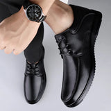 Men Shoes lace up Genuine Leather Luxury White Sneakers Trend Comfortable Casual oxfords Men Shoes Design Moccasins Man