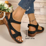 Breakj Sandals New Color Thick Background Fashion Slopers Sandals Large Size Women's Shoes Magic With Light Women's