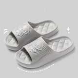 Women's Slippers 2024 Summer Couple Bathroom Platform Non-Slip Home Puppy Cartoon Flip Flops Indoor Outdoor Men Slides