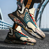 Retro Men Casual Shoes 2023 Mesh Running Shoes Men Sneakers Street Style Adult Male Sports Shoes Plus Size