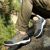 Men Shoes Summer Breathable Sneakers Luxury Outdoor Lightweight Men's Moccasins Trekking Shoes for Men with Free