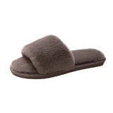 One Word Slippers Female Early Autumn 2023 New Cotton Slippers Home Indoor Fashion Warm Floor Cotton Slippers