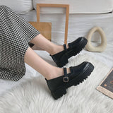 Lolita Shoes Platform White High Heels Shoes Fashion Patent Leather Platform Shoes Woman Pumps Round Toe Mary Jane