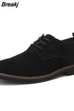 Size 38-48 Oxford Men Shoes PU Suede Leather Spring Autumn Casual Men Leather Shoes Male Dress