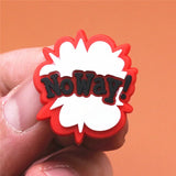 Crock Charms Accessories Custom Cartoon PVC Shoe Croc Buttons Sandals Charm Decoration Smile Noice Be Happy Free