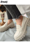Women Loafers Shoes Brand New Dropship 2023 Spring Fashion Sweet Lolita Cosplay Walking Comfy Chunky Heels Women