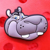 PVC Croc Shoe Charms Fox Dolphin Narwhal Starfish Hippo Sloth Otter Slippers Decorations for Jibz Kids Party Gifts