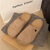 Breakj Burkan Slippers Women Wear 2025 Spring New Fashion Soft Base Lazy One Foot Pedal Half Slippers