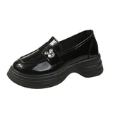 Loafer Women's Fall 2023 New British Vintage Leather Shoes With Single Shoe Casual Women's