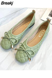 Flats Shoes Women Fashion Pointed Toe Female Spring Autumn Single Shallow Mouth Loafers Shoes Mocasines De Mujer