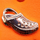 Metal&PVC Croc Charms Gorgeous Rhinestones Shoe Decorations Golden Brand Designer Shoes Accessories fit JIBZ Girls