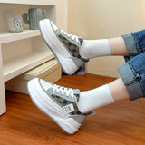 Breakj Korean Version Of The New Dad Shoes Female 2025 Spring Student Running Sports Platform Increased Casual Shoes Female XT