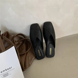 Breakj Women Wear Bag Head 2025 New Summer Half-Dragging Women's Shoes Fashion Muller Shoes Net Red Cold Slippers Ins