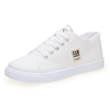 Canvas shoes woman new arrival Lace-up Spring/autumn Sneakers for girls Fashion Denim solid Blue/White casual shoes