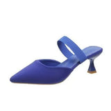 And Autumn Wear Shoes Women's Pointed Half Slippers New Fine Heel High-Heeled Shoes Head Cool Drag Large