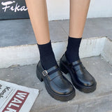 Lolita Shoes Platform White High Heels Shoes Fashion Patent Leather Platform Shoes Woman Pumps Round Toe Mary Jane