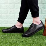 size 47 Men Shoes Genuine Leather Breathable Male Loafers Man Driving Casual Shoes lace up Soft Footwear Male Krasovki