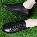 size 47 Men Shoes Genuine Leather Breathable Male Loafers Man Driving Casual Shoes lace up Soft Footwear Male Krasovki