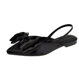 Breakj Red Bow Bao Head After The Empty Sandals 2025 Summer New Women's Shoes Stumbling Women's Shoes Ladies