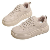 Breakj Version Of Small White Shoes Women In The Autumn Of 2025 New Fashion Thick-Soled Women's Casual Shoes In The Trend Of Retro Lace Board