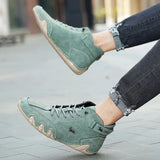 Men Sneaker Shoes Luxury Designer Leather Loafer Walking Sports Shoes Comfortable Ankle Boots High Quality Motorcycle Shoes