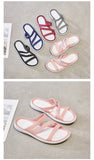 Plus Thicken Sandals Slip on Woman Croc Anti-Skid Hole Jelly Shoes Flat Garden Beach Plus Size Sandalias De Verano Para