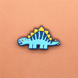 Sale 1pcs Shoe Charms Novel Dinosaur Shoe Accessories Cute Garden Shoe Decoration for croc jibz Buckle Kid's X-mas