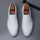 Dress Shoes Pointed Toe Split Leather Men Casual Formal Loafers Business Wedding Oxfords shoes zapatillas de