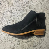 Breakj New Women's Boots Round Head Zipper Coarse And Ladies Leather Boots Large Fashion Fashion