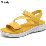 Shoes Women Sandals Thick Sole Sweet Ladies Beach Sandals Summer Holiday Footwear Plus Size 42