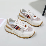 Breakj Korean Platform Dad Shoes Spring 2024 New Street Photo Female Student Sneakers Heighten Casual