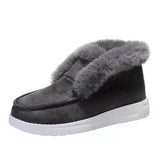 2023 Autumn And Winter New Pure Color Suede Cotton Shoes Leisure Snow Shoes Low-Top Velvet Women's Cotton