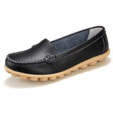 Breakj And Summer Cowhed Mother Shoes In The Elderly Flat Heel Single Shoes Nurse Small White Bean Shoes Size