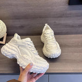 Breakj Shoes Women's Shoes 2025 Summer New Thick Soles To Increase The Small Durian Bottom Of The Casual Sports Shoes