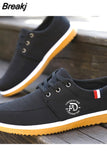 Men's Canvas Shoes Lightweight Sports Shoes Summer Men Mesh Breathable Vulcanized Shoe Lace Up Man Sneakers Working