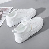 Breakj Shoes Women 2024 Summer New Board Shoes Women's Shoes Breathable Mesh Small White Shoes Women Korean Version Versatile Single Shoes