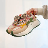 Breakj Korean Version Of The New Dad Shoes Female Spring 2025 Student Running Sports Platform Increased Casual Shoes BN