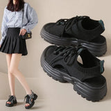 Breakj Sports Sandals Women 2025 Summer New Korean Version Of The Pine Cake Thick-Sed Fashion Casual Fish Mouth