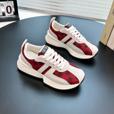 Breakj Korean Version Of Forrest Gump Shoes Female Spring 2025 New Student Running Sports Versatile High Dad Shoes