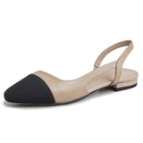 Low Heels Real Leather Slingbacks Shoes Women Square Toe Pumps Thick Heel Shoes Brand Design Lady Footwear 2021 Size