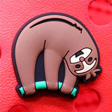 PVC Croc Shoe Charms Fox Dolphin Narwhal Starfish Hippo Sloth Otter Slippers Decorations for Jibz Kids Party Gifts