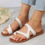 Breakj Round Head Shame Flat Beach Shoes Women Wear Retro Cool Slippers Womenshoes