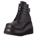 2021 Brand Platform Designer Goth Cool Motorcyle Women Boots Punk Street Zipper Elastic Band Black Ladies