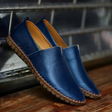 o'clock Hot Sale Men's Genuine Leather Loafers Quality Casual Flats Driving Shoes Luxury Breathable Light Handmade
