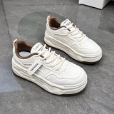 Breakj 2025 Small White Shoes New Korean Version Ins Female Student Platform Increased Sports Board Shoes Casual Shoes